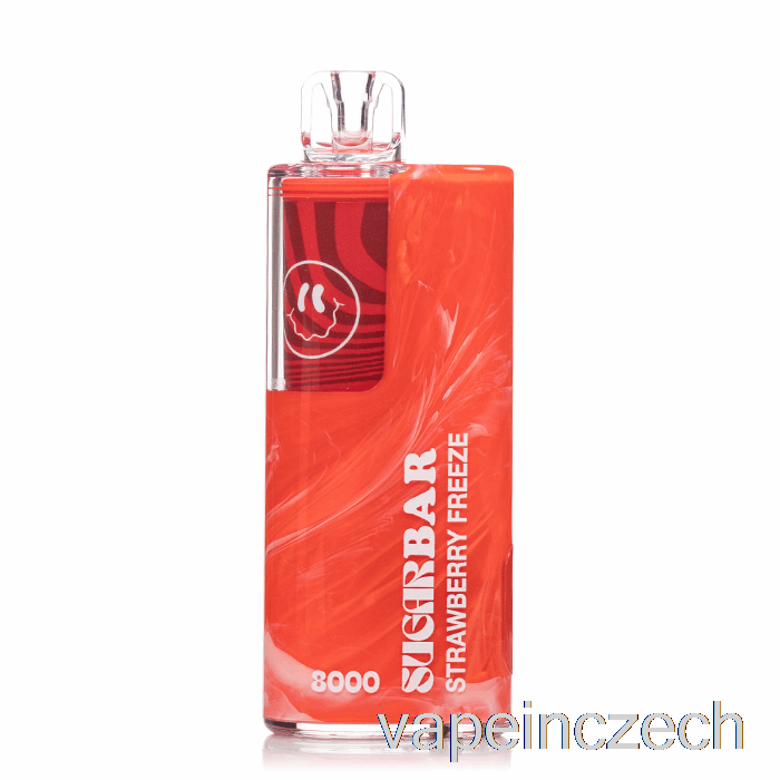 Cukrová Tyčinka Sb8000 Jednorázová Jahodová Freeze Vape Bez Nikotinu